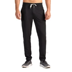 Vuori Men's Ponto Performance Pants -Patagonia Shop vuori mens ponto performance pants black add 1