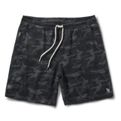 Vuori Men's Ponto Shorts - 7.5" Inseam -Patagonia Shop vuori mens ponto short black camo grid