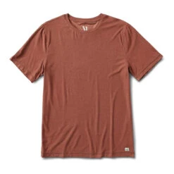 Vuori Men's Strato Tech Short-Sleeve T-Shirt -Patagonia Shop vuori mens strato tech short sleeve t shirt copper heather 1