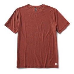 Vuori Men's Strato Tech Short-Sleeve T-Shirt -Patagonia Shop vuori mens strato tech tee red clay heather grid