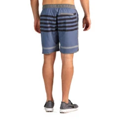 Vuori Men's The Banks Shorts -Patagonia Shop vuori mens the banks shorts azure stripe model back