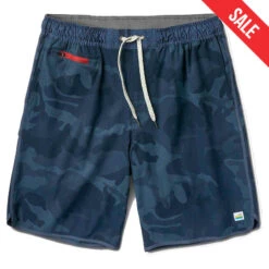 Vuori Men's The Banks Shorts -Patagonia Shop vuori mens the banks shorts navy camo sale