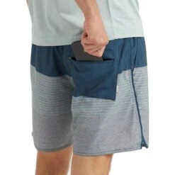 Vuori Men's Trail Shorts 27 Vuori Men's Trail Shorts -Patagonia Shop vuori mens trail indigo detail