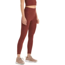Vuori Women's Clean Elevation Leggings -Patagonia Shop vuori womens clean elevation leggings brick heather 2