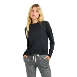 Vuori Women's Daydream Crew Pullover -Patagonia Shop vuori womens daydream crew pullover black heather