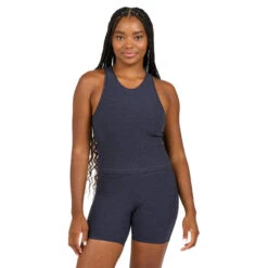 Vuori Women's Elevation Plyo Tank -Patagonia Shop vuori womens elevation plyo tank midnight heather grid