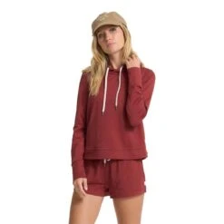 Vuori Women's Halo Essential Hoodie -Patagonia Shop vuori womens halo essential hoodie currant heather