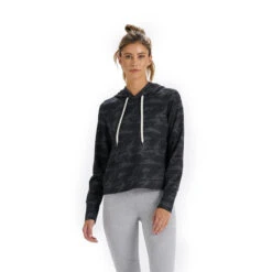 Vuori Women's Halo Essential Hoodie -Patagonia Shop vuori womens halo performance hoodie black camo grid