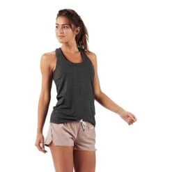 Vuori Women's Lux Performance Tank -Patagonia Shop vuori womens luxe tank charcoal heather grid