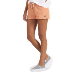 Vuori Women's Sunwashed Shorts -Patagonia Shop vuori womens sunwashed shorts apricot 1