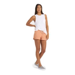 Vuori Women's Sunwashed Shorts -Patagonia Shop vuori womens sunwashed shorts apricot 3