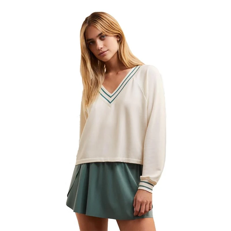 Z Supply Women's Off The Court Modal Sweatshirt 2 Z Supply Women's Off The Court Modal Sweatshirt - Image 2